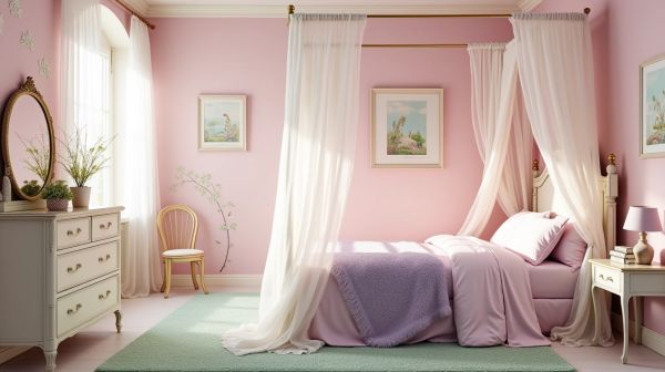 15 idées de papiers peints pour une chambre de fille inoubliable