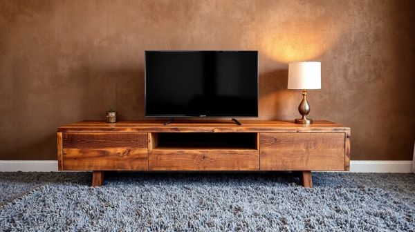 Les avantages d'un meuble TV en bois recyclé pour votre déco
